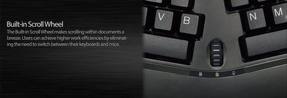 Adesso WKB-1150CB Easytouch Desktop Multimedia Keyboard and Mouse Combo-Wireless Wave Combo -Curved Comfort, Black - Dealtargets.com