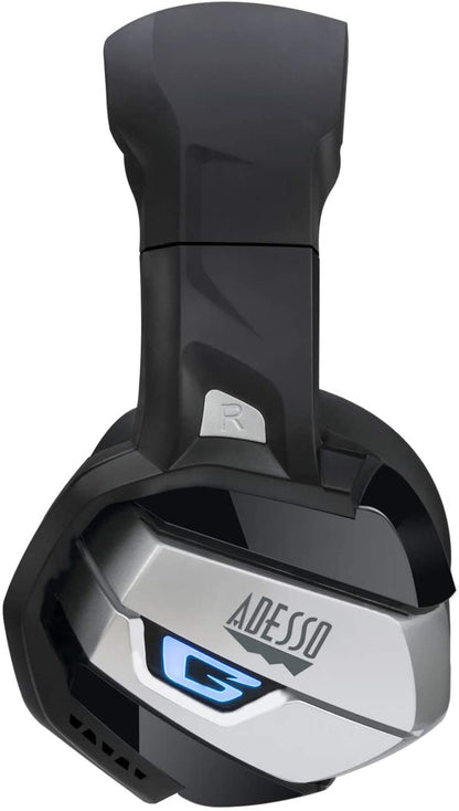 Adesso Xtream G2 - Gaming Headphones with Noise Cancelling Microphone and LED Lighting for PC, PS4, Xbox, Nintendo Switch, and Laptops - Dealtargets.com