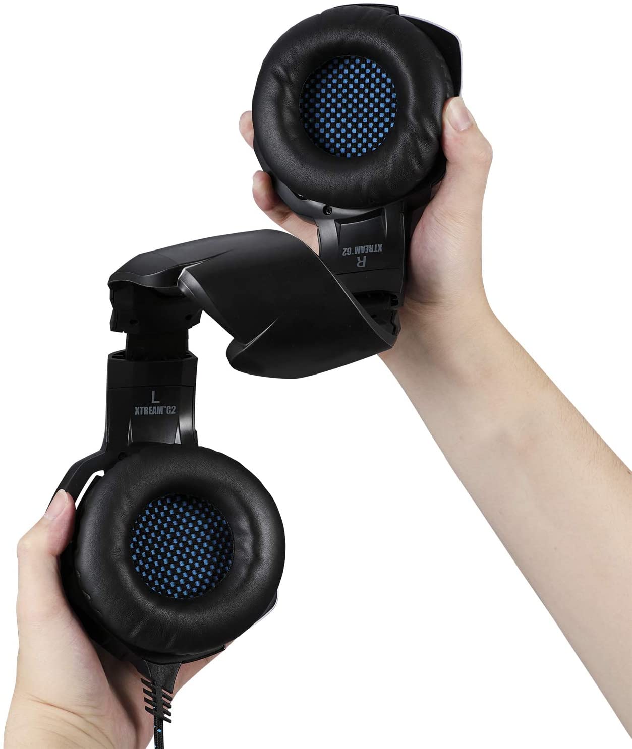 Adesso Xtream G2 - Gaming Headphones with Noise Cancelling Microphone and LED Lighting for PC, PS4, Xbox, Nintendo Switch, and Laptops - Dealtargets.com