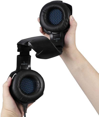 Adesso Xtream G2 - Gaming Headphones with Noise Cancelling Microphone and LED Lighting for PC, PS4, Xbox, Nintendo Switch, and Laptops - Dealtargets.com