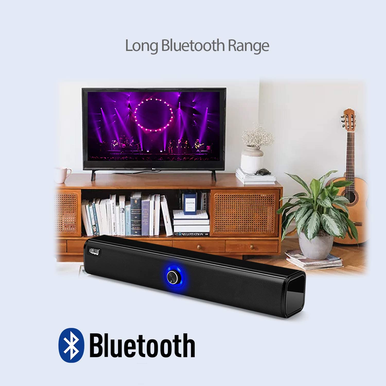 Adesso Xtream S6 Bluetooth and AUX Sound Bar Speaker 10W x 2 - Dealtargets.com