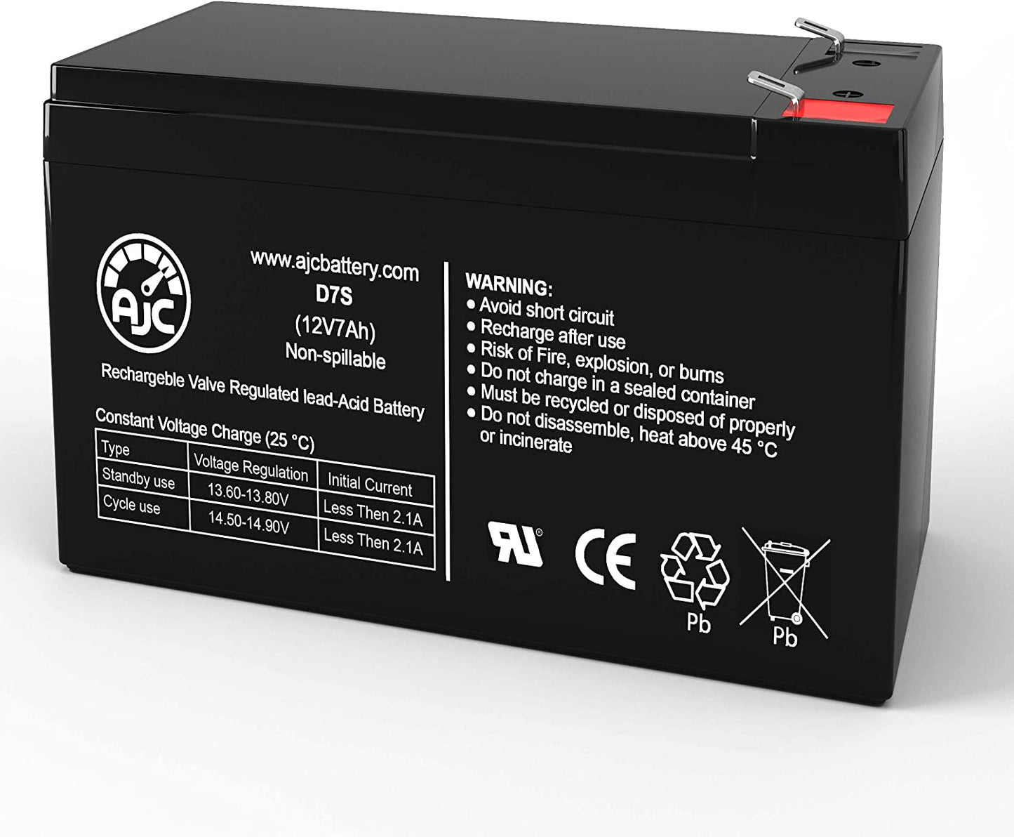 Ajc Replacement Battery for CyberPower CP900AVR 12V 7.5Ah - Dealtargets.com