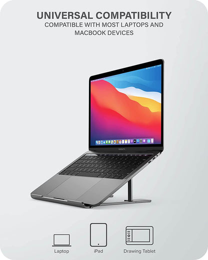 ALOGIC Metro Adjustable &amp; Portable Laptop Riser, Constructed Aluminium Alloy &amp; Silicon Grip, six Adjustable Angles, fits The Latest MacBook, Surface, and Other Laptop Devices - Dealtargets.com