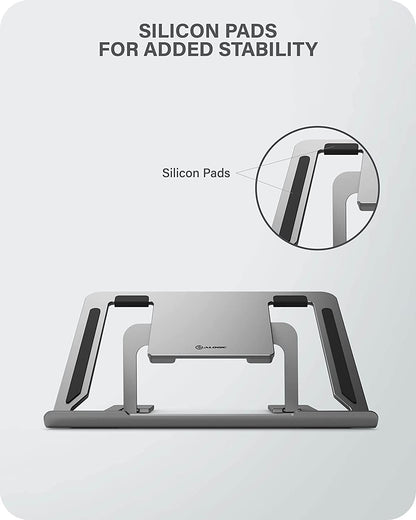 ALOGIC Metro Adjustable &amp; Portable Laptop Riser, Constructed Aluminium Alloy &amp; Silicon Grip, six Adjustable Angles, fits The Latest MacBook, Surface, and Other Laptop Devices - Dealtargets.com
