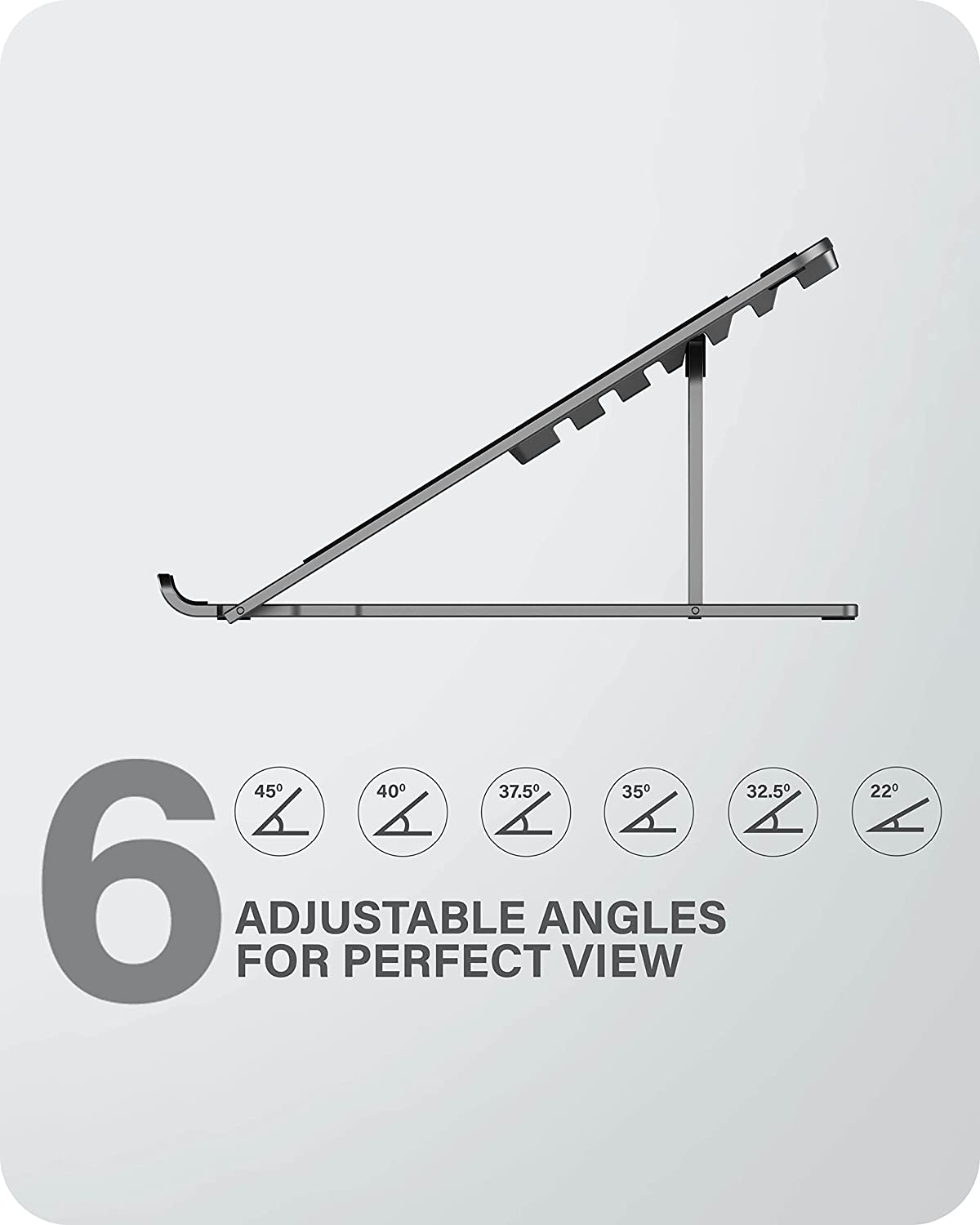 ALOGIC Metro Adjustable &amp; Portable Laptop Riser, Constructed Aluminium Alloy &amp; Silicon Grip, six Adjustable Angles, fits The Latest MacBook, Surface, and Other Laptop Devices - Dealtargets.com
