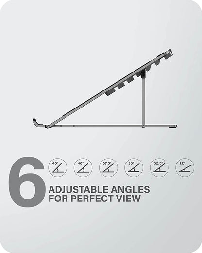 ALOGIC Metro Adjustable &amp; Portable Laptop Riser, Constructed Aluminium Alloy &amp; Silicon Grip, six Adjustable Angles, fits The Latest MacBook, Surface, and Other Laptop Devices - Dealtargets.com