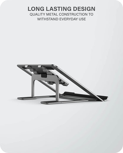 ALOGIC Metro Adjustable &amp; Portable Laptop Riser, Constructed Aluminium Alloy &amp; Silicon Grip, six Adjustable Angles, fits The Latest MacBook, Surface, and Other Laptop Devices - Dealtargets.com