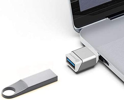 Alogic Ultra Mini USB 3.1 Gen 1 USB-C to USB-A Space Grey Adapter Silver - Dealtargets.com