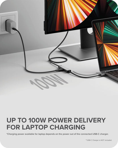ALOGIC Ultra USB-C to HDMI Cable, 4K External Display, 100W Power Delivery, Premium Quality, Nylon Braided Cable with Metal housing, Compatible with Windows, Mac, and Chromebook. 1.0 Meters - Dealtargets.com