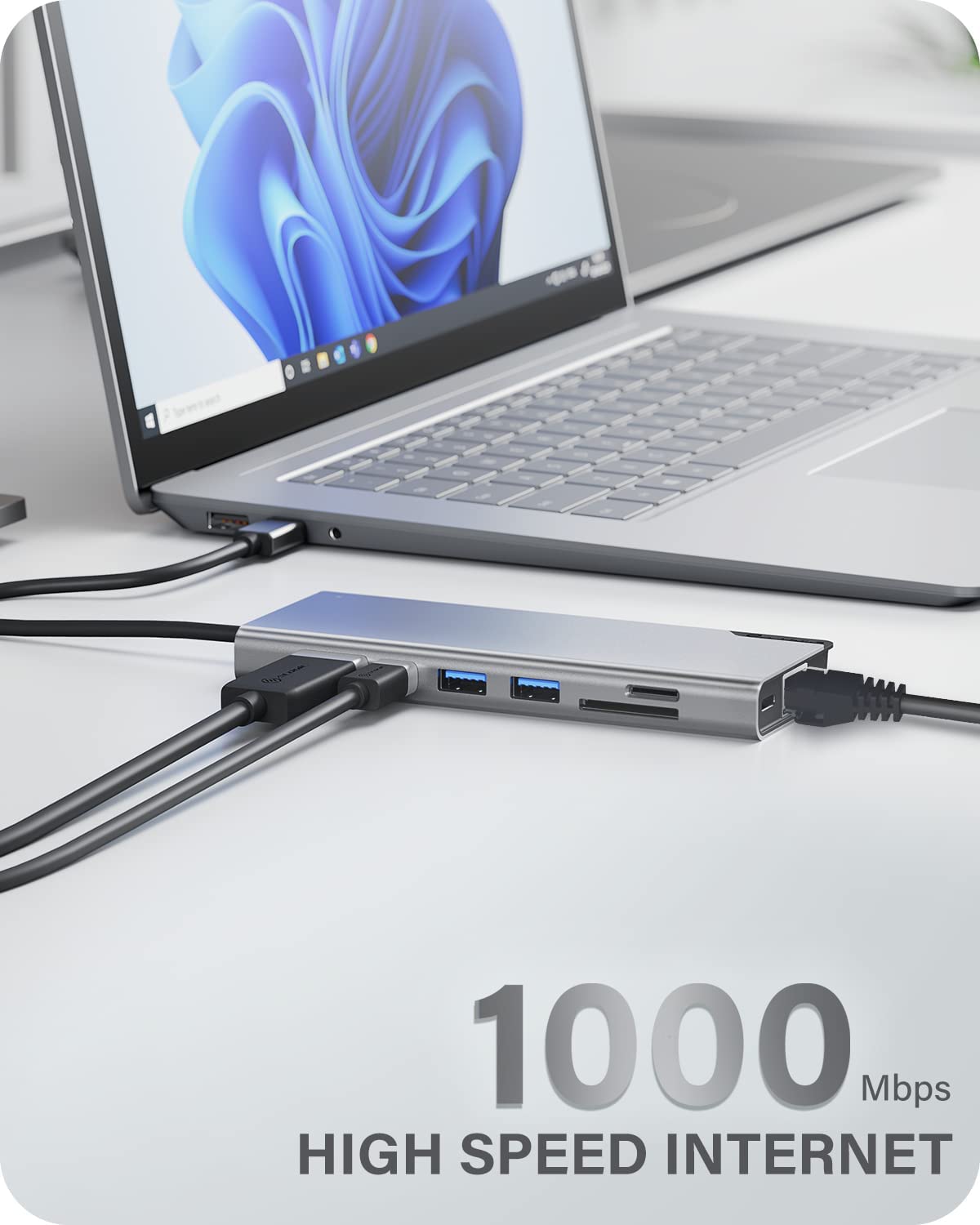 ALOGIC USB-C 4K Dual Display Dock; 100W Power Delivery; 2X USB-A; USB-C; HDMI; Mini DisplayPort; Ethernet; SD &amp; Micro-SD Card Reader; 8-in-1 Ultra Dock Plus Gen 2. - Dealtargets.com