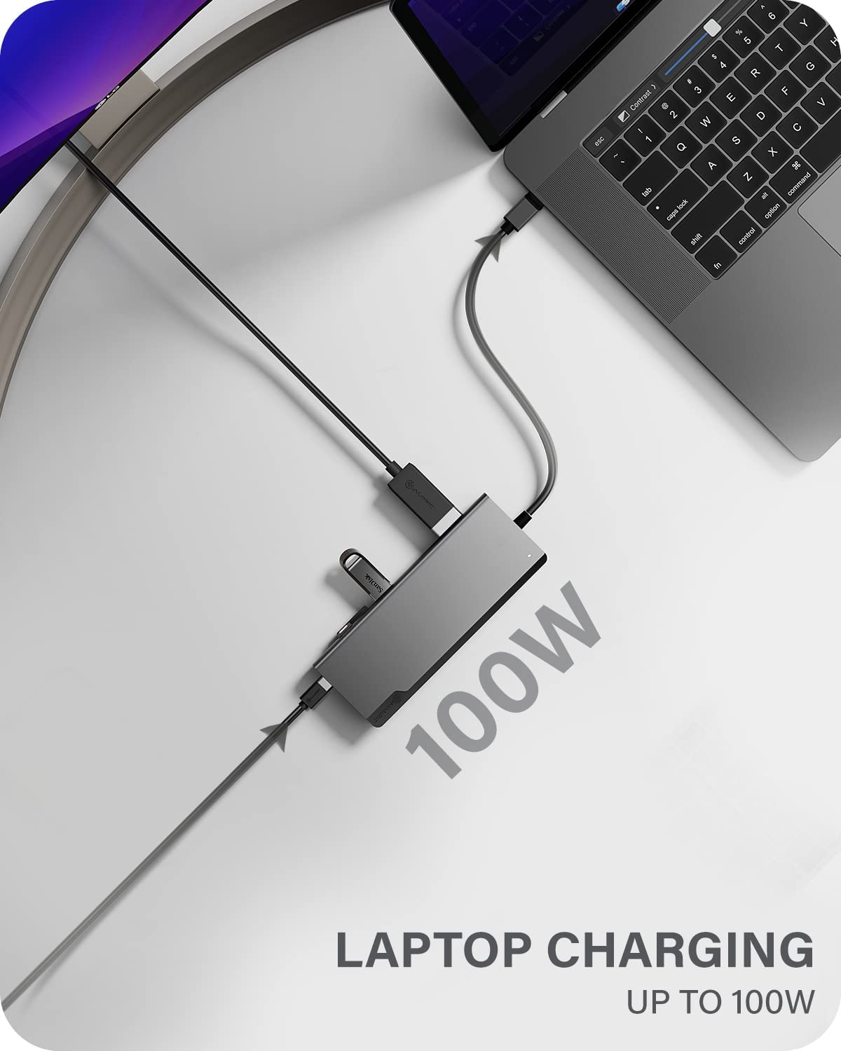 ALOGIC USB-C 4K Dual Display Dock; 100W Power Delivery; 2X USB-A; USB-C; HDMI; Mini DisplayPort; Ethernet; SD &amp; Micro-SD Card Reader; 8-in-1 Ultra Dock Plus Gen 2. - Dealtargets.com