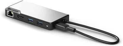 ALOGIC USB-C Fusion MAX 6-in-1 Hub V2 - 2 x USB-A (5G), 1 x USB-C (5G &amp; 100W PD), HDMI (4K@60Hz), VGA and RJ45 Gigabit Ethernet - Dealtargets.com