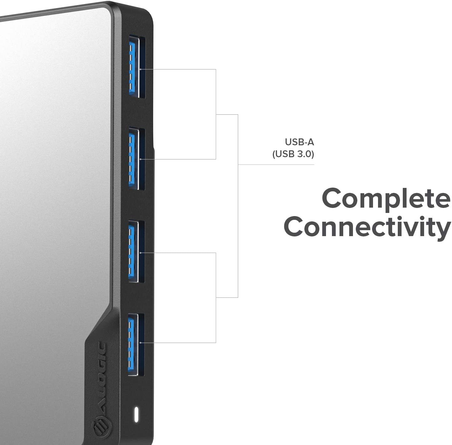 ALOGIC USB-C Fusion Swift Hub, 4-in-1 Type C Adapter, USB A 3.0 Data Rate of 5Gbps, Compatible with MacBook Pro/Air and iPad Pro/Air - Dealtargets.com