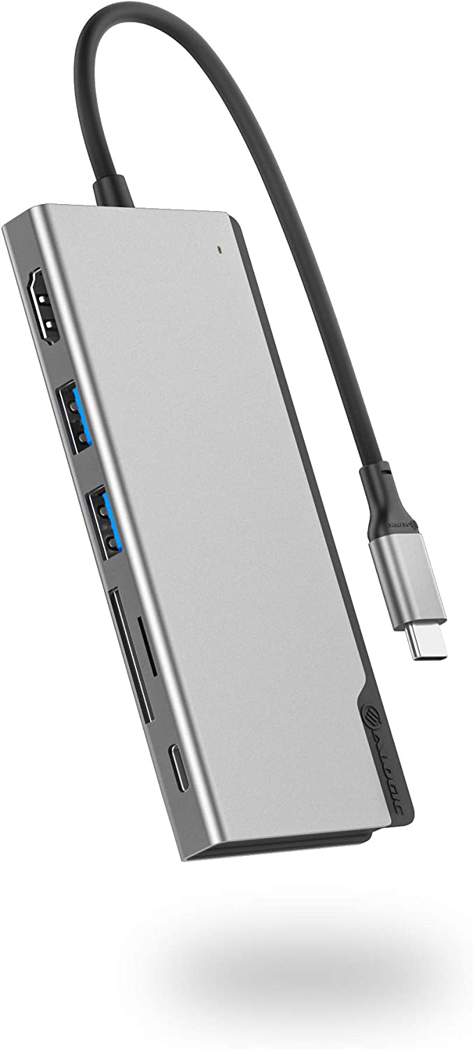 ALOGIC USB C Hub, 6-in-1 Hub,4K HDMI,2 USB 3.0,1 USB C with Data &amp; 100W Laptop Charging,Micro/SD Card Reader,Dock Uni, for MacBook Pro/Air(Thunderbolt 3 Compatible),iPad Pro/Air 2020, XPS and More - Dealtargets.com