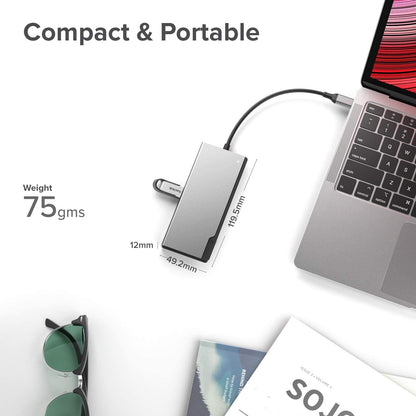 ALOGIC USB C Hub, 6-in-1 Hub,4K HDMI,2 USB 3.0,1 USB C with Data &amp; 100W Laptop Charging,Micro/SD Card Reader,Dock Uni, for MacBook Pro/Air(Thunderbolt 3 Compatible),iPad Pro/Air 2020, XPS and More - Dealtargets.com