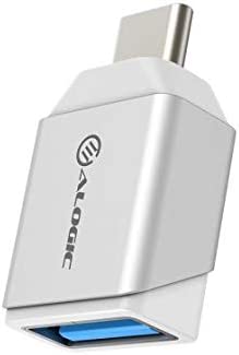 ALOGIC USB C to USB A Adapter, USB 3.1 (5Gbps), Compatible with MacBook Pro/Air 2020, Dell XPS, iPad Air 2020, iPad Pro, USB-C Smartphones and More - Silver - Dealtargets.com