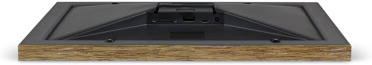 Aluratek 10" WiFi Distressed Wood Digital Photo Frame with Touchscreen and 16GB Built-in Memory, USB/SD/SDHC Supported, Built-in Clock &amp; Calendar 10" Distressed Wood Wifi - Dealtargets.com