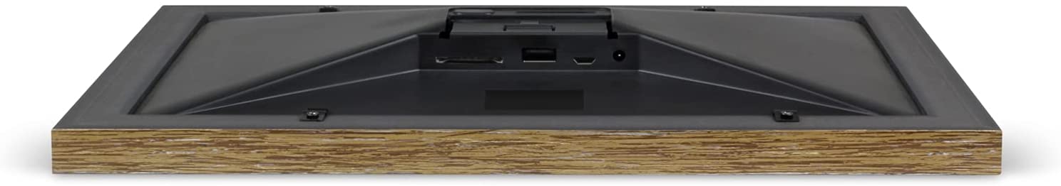 Aluratek 10" WiFi Distressed Wood Digital Photo Frame with Touchscreen and 16GB Built-in Memory, USB/SD/SDHC Supported, Built-in Clock &amp; Calendar 10" Distressed Wood Wifi - Dealtargets.com