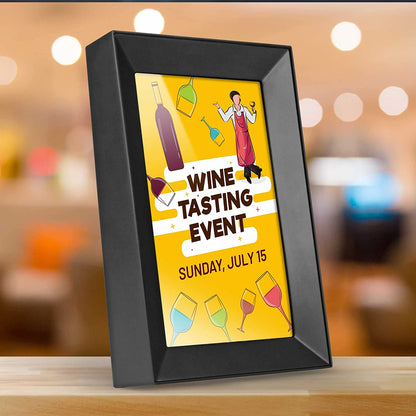 Aluratek 8'' WiFi Touchscreen Digital Photo Frame with Auto Rotation and 16GB Built-in Memory - AWS08F, Black 8 Inch - Dealtargets.com