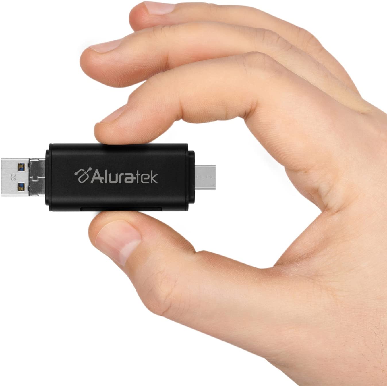Aluratek USB 3.1 Type C OTG Cardreader (AUCRC300F) - Dealtargets.com
