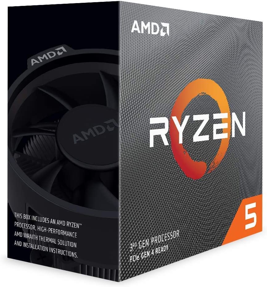 AMD Ryzen 5 3600, with Wraith Spire Cooler, 6/12 65W AM4 36MB 4200MHZ BOX - Dealtargets.com
