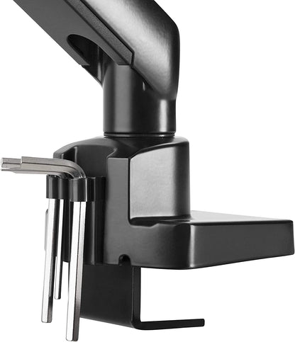 Amer Mounts | LED LCD Monitor Arm | Hydra Lift Articulating Arm | Clamp and Grommet Base | (Single 17"-32") Black - Dealtargets.com