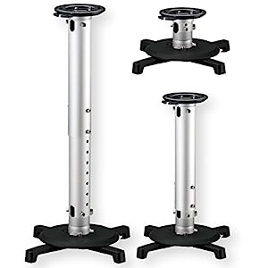 Amer Networks Extendable Universal Ceiling Projector Mount - Black/Silver AMRP145 - Dealtargets.com