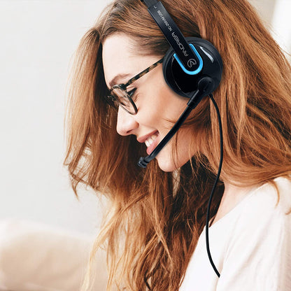 Andrea electronics Andrea Communications NC-255VM USB On-Ear Stereo USB Computer Headset with Noise-Canceling Microphone, in-Line Volume/Mute Controls, and Plug - Dealtargets.com