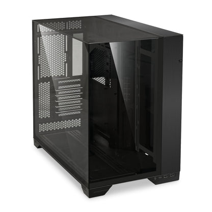 LIAN LI O11 Vision Black  Aluminum / Steel / Tempered Glass ATX Mid Tower Computer Case ----- O11VX