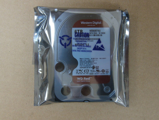 OPEN BOX - Western Digital WD Red 6TB NAS 5400 RPM SATA 6 GB/S 256 MB 3.5" Internal Hard Drive WD60EFAX