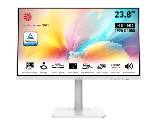 MSI Modern MD2412PW 24-inch IPS 1920 x 1080 (FHD) Computer Monitor, 100Hz, Adapt