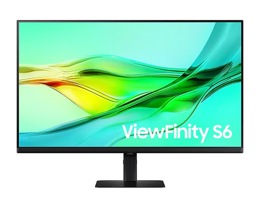 Samsung ViewFinity S6 S60UD 32" IPS QHD Monitor - 2560x1440 - 100Hz Refresh Rate - 5ms - HDR10 - Built-in KVM Switch - Built-in LAN Port - USB-C with 90W Power Delivery - DisplayPort 1.4 - HDMI 2.0 - USB 3.0 Hub - Fully Ergonomic Stand (LS32D606UANXGO)
